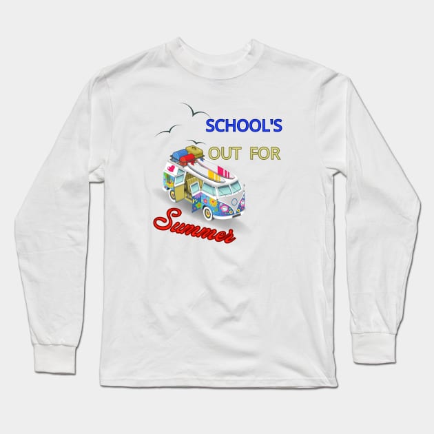 School's out for summer Long Sleeve T-Shirt by logo desang